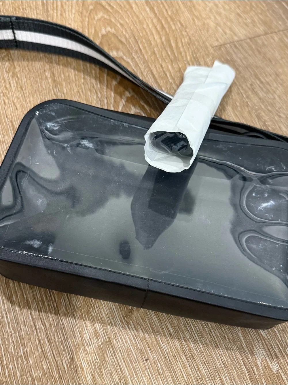 Black Waterproof Phone Belt Case with Clear ID Window